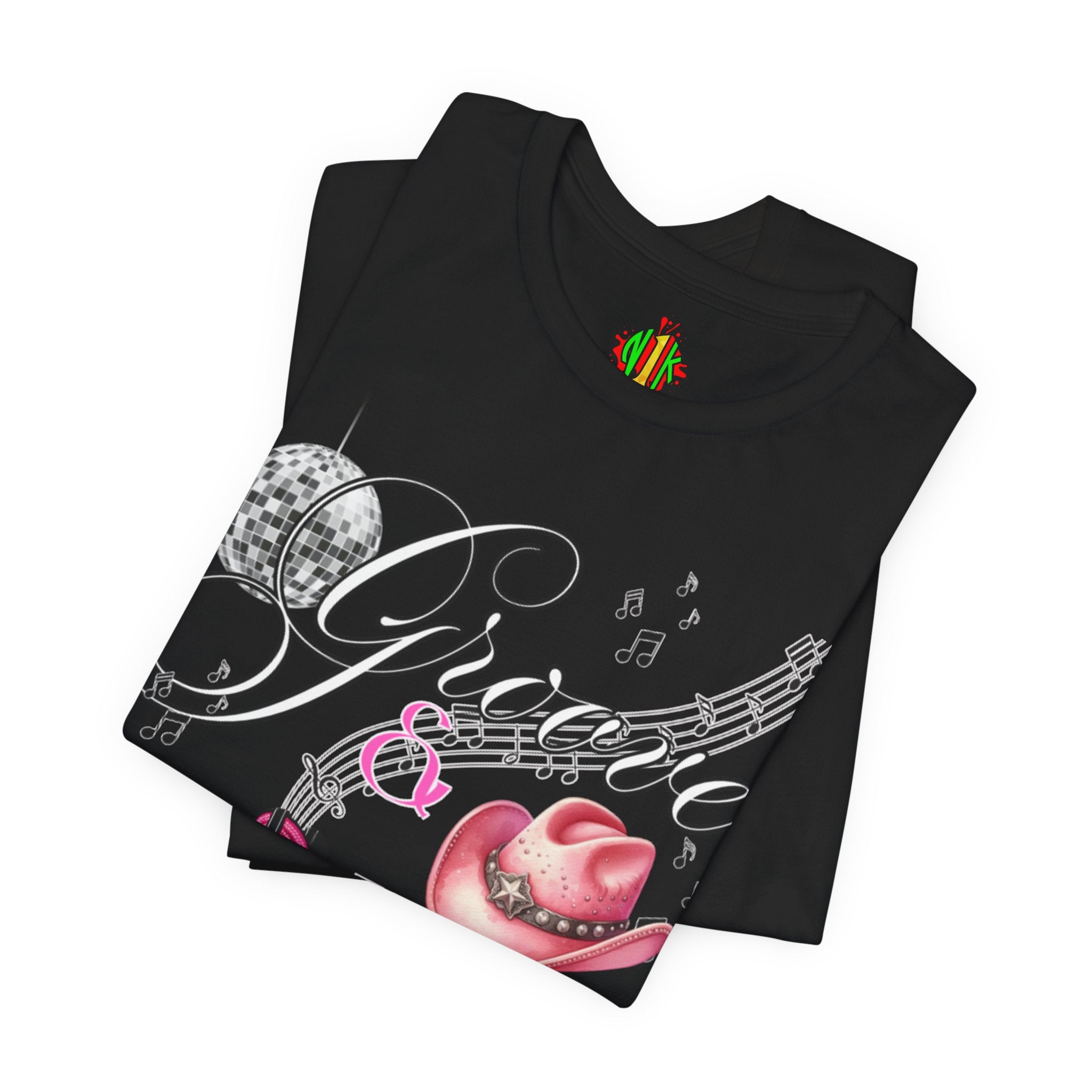 Groove and Glide Graphic Tee - Unisex Short Sleeve T-Shirt for Music Lovers